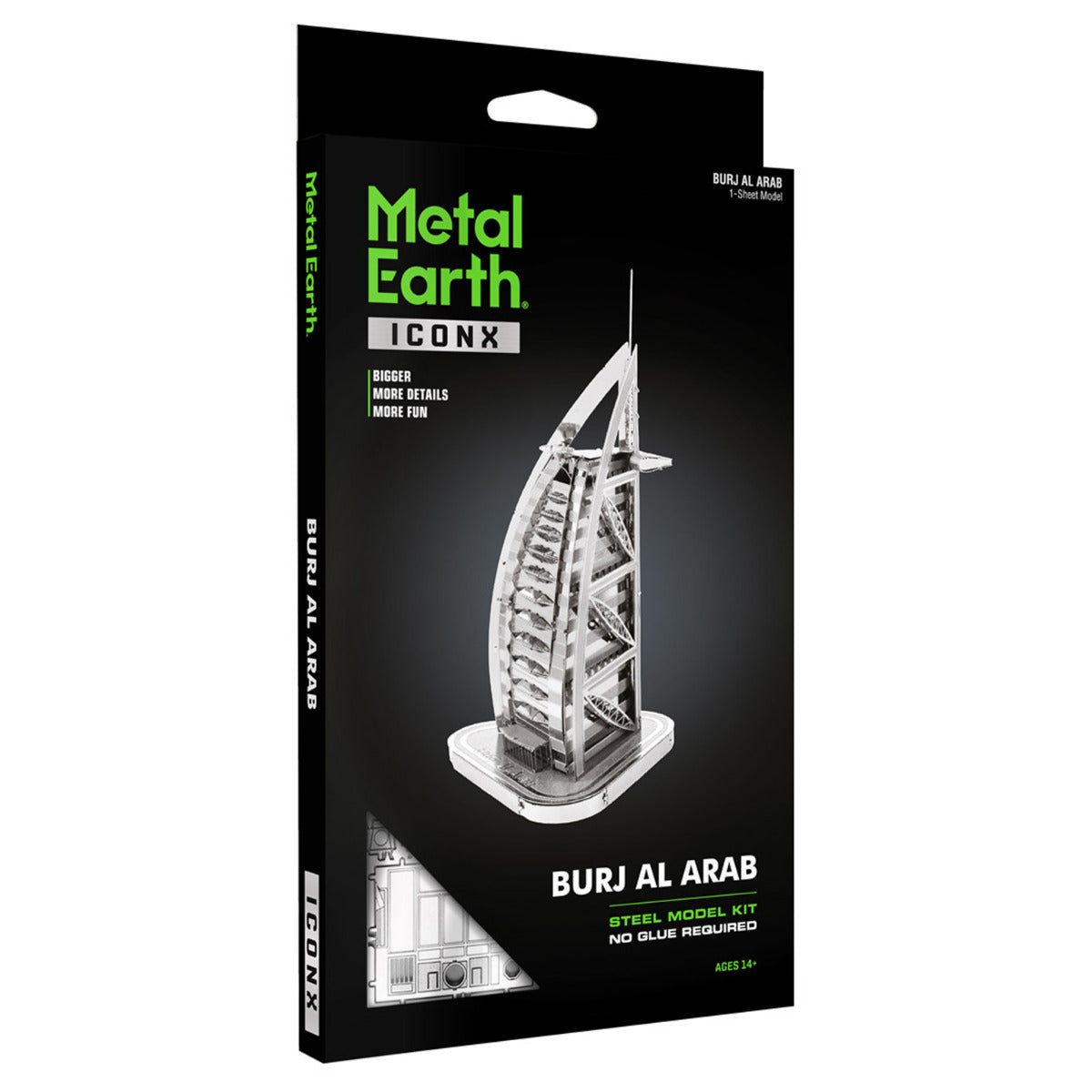 Metal Earth Metallbausätze ICX012 ICONX Burj Al Arab Turm der Araber Hotel Metall Modell