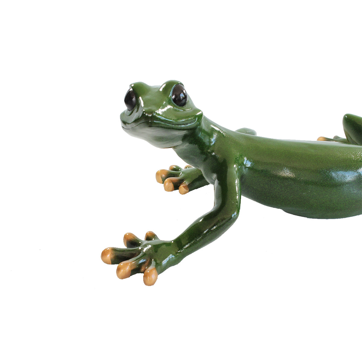 Deko Salamander XL Figur grüne Echse Wandfigur Salamander Reptil Figur
