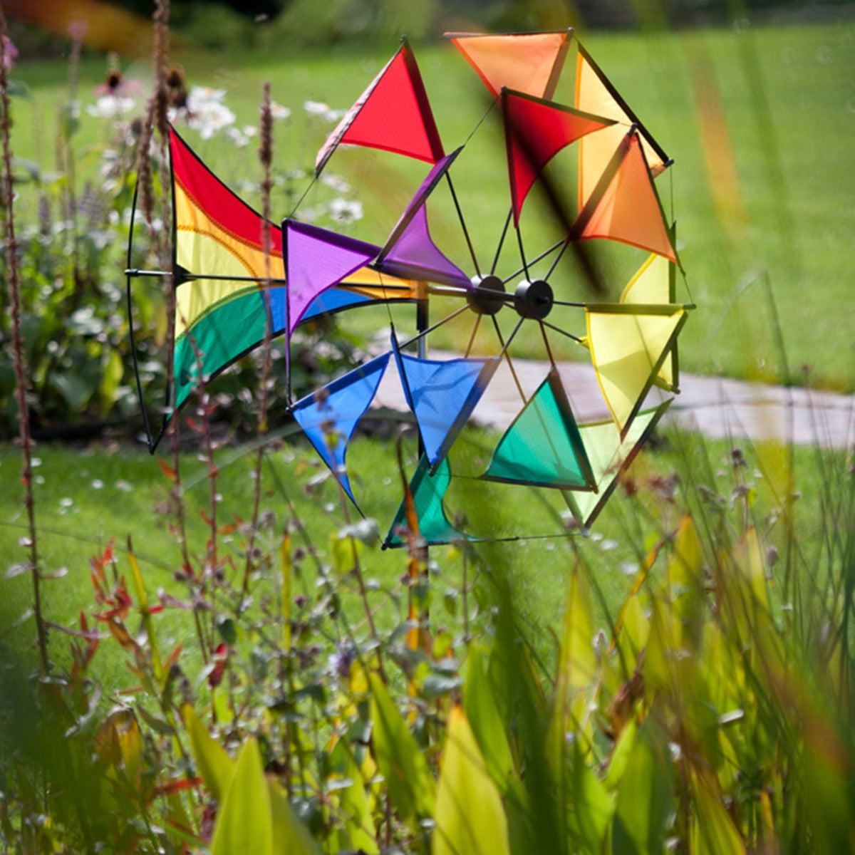 Windspiel HQ Windmill Illusion Rainbow Gartendeko Windrad Windfahne