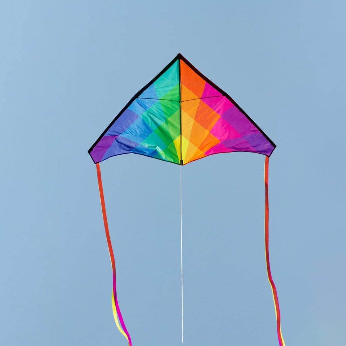 Kinderdrachen Einleiner Drachen HQ Delta Rainbow 140 cm Flugdrache