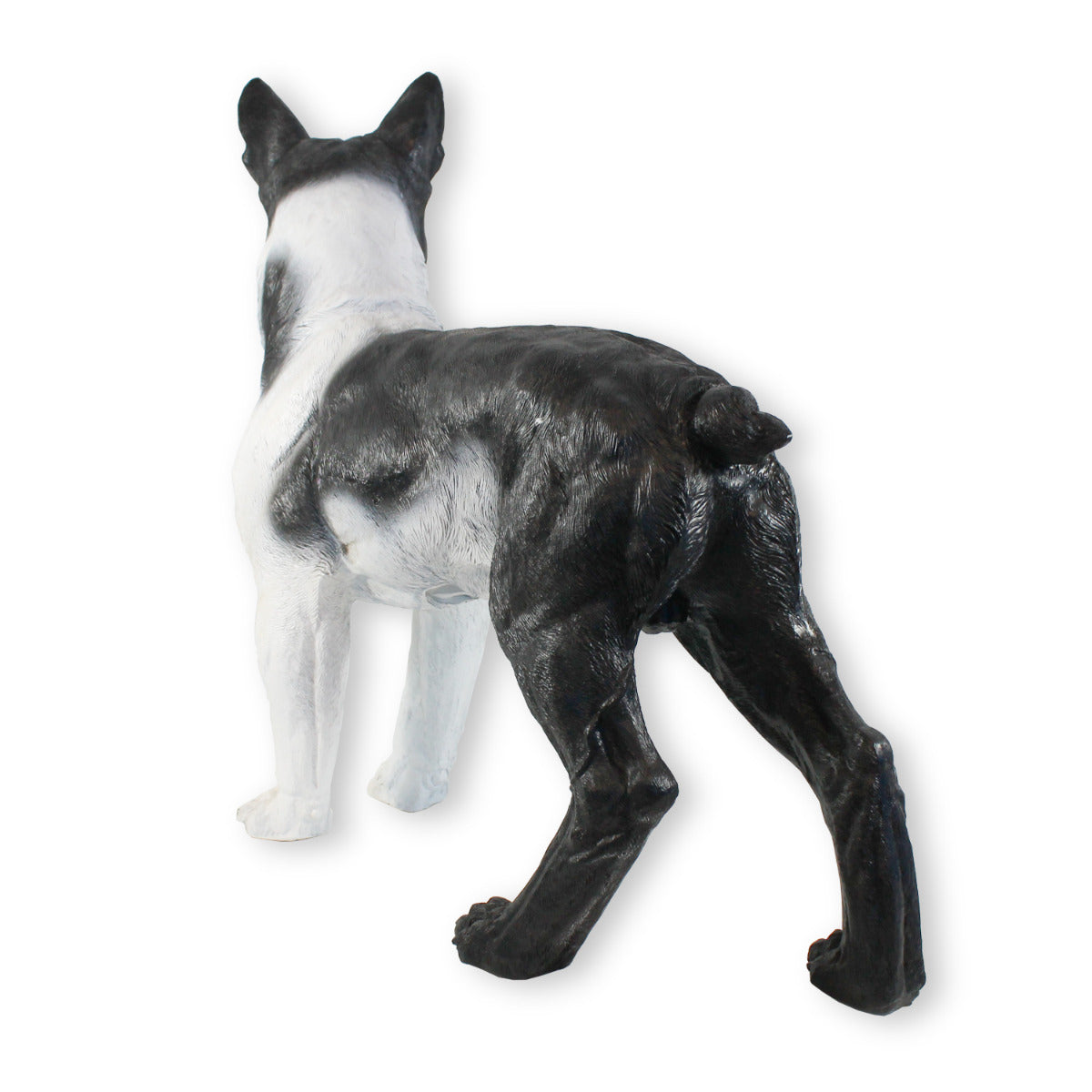 Hunde Figur Französische Bulldogge Figur Gartenfigur Hund Deko Hund 55cm handbemalt