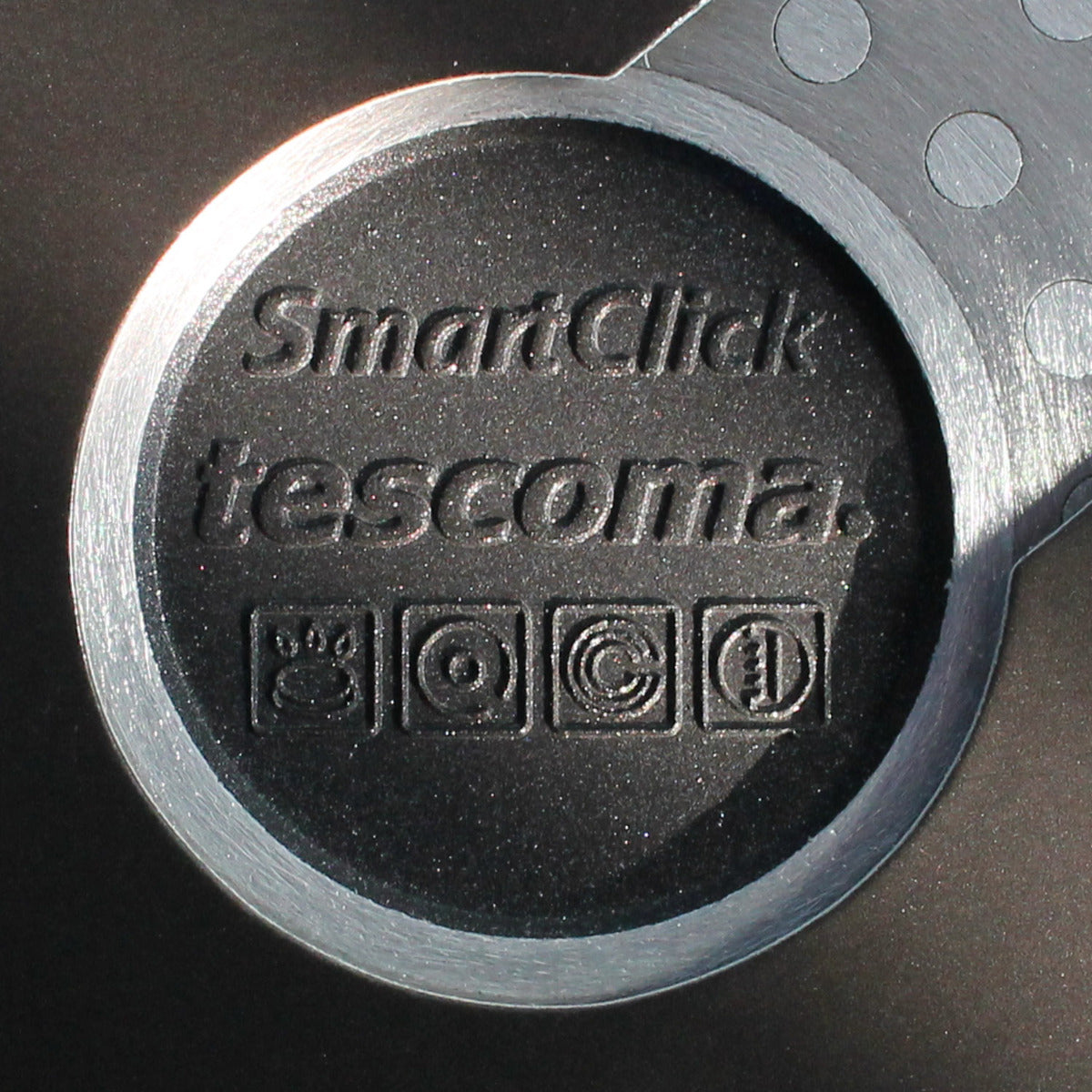 Tescoma Grillplatte glatt Bratpfanne SmartClick 42 cm Induktion Grillpfanne antihaftbeschichtet