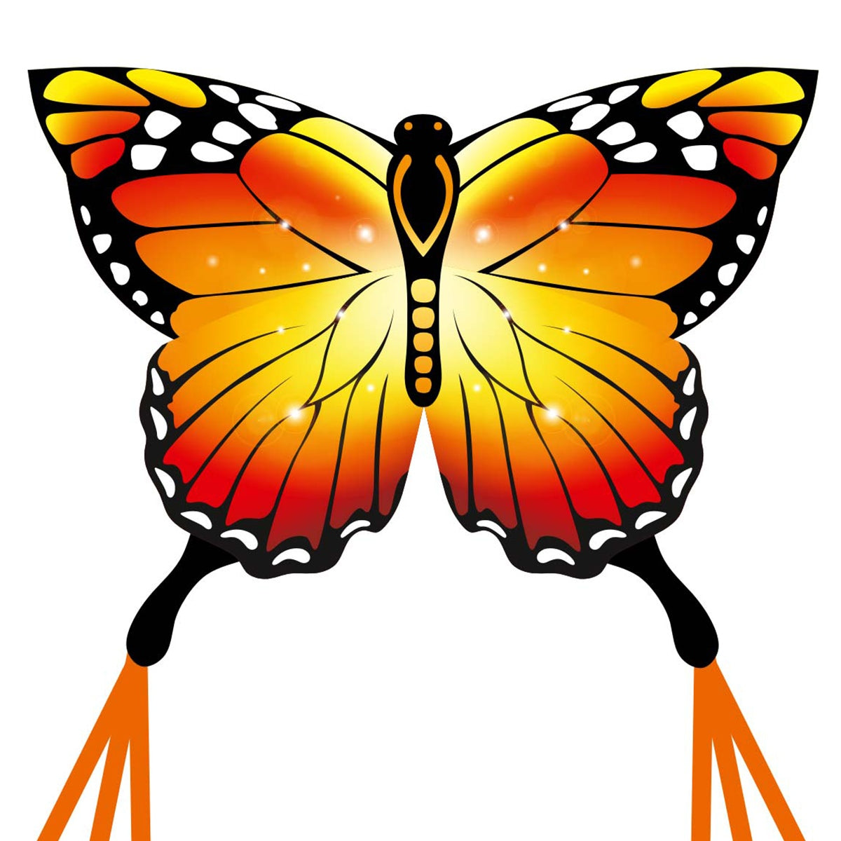 Kinderdrachen Einleiner Drachen HQ Butterfly Kite Monarch Schmetterling Flugdrache