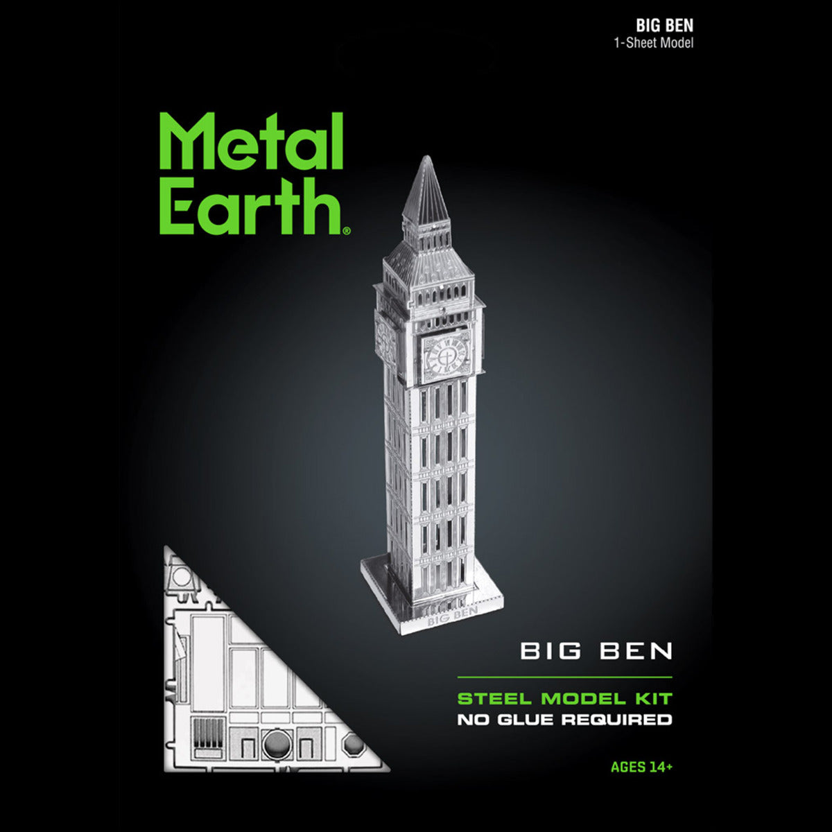 Metal Earth Metallbausätze MMS019 Big Ben Tower London Metall Modell