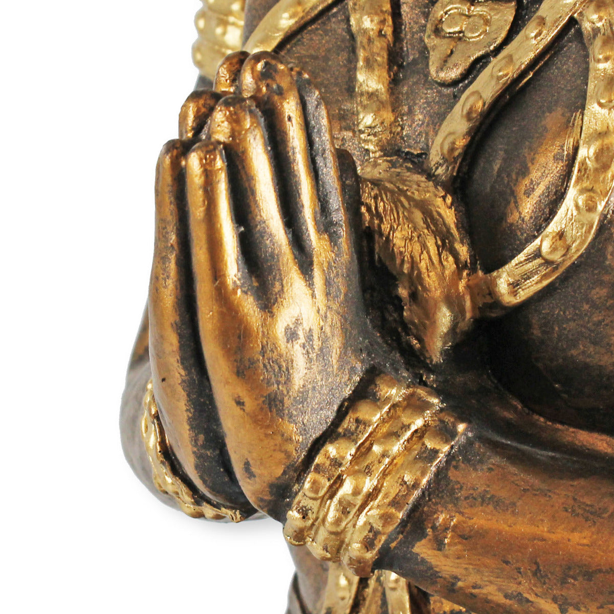 Statue Buddha groß Tempelwächter betend Thai Buddha Skulptur Buddha gold