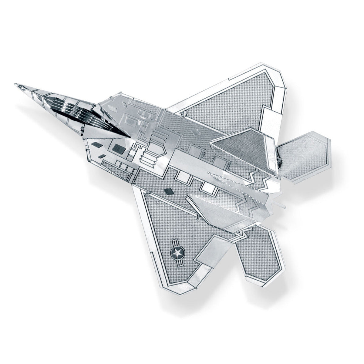 Metal Earth Metallbausätze MMS050 Lockheed Martin F-22 Raptor Flugzeug Metall Modell