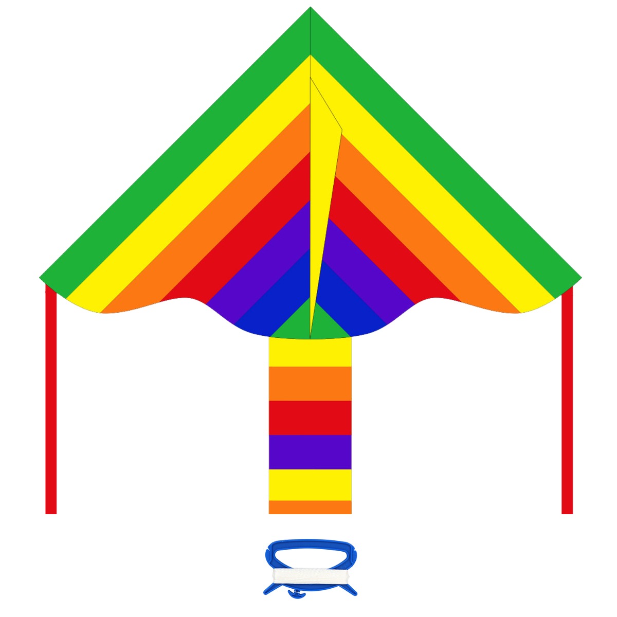 Kinderdrachen Einleiner Drachen HQ Simple Flyer Rainbow 85 cm Flugdrachen