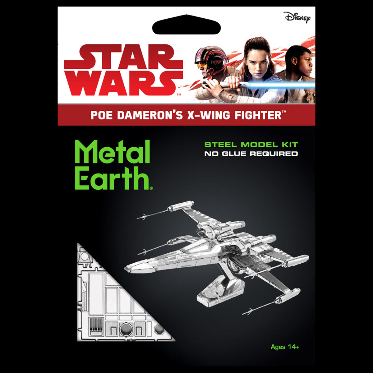 Metal Earth STAR WARS EP 7 PD X-Wing Fighter Poe Dameron's MMS269 3D Figur Metallbausatz