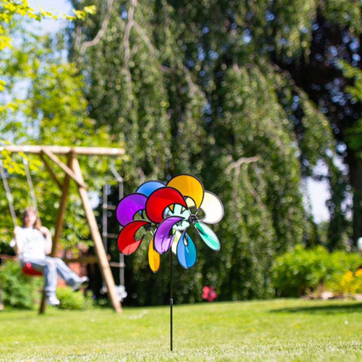 Windspiel HQ Paradise Flower Duett Blumen Windrad Gartendeko