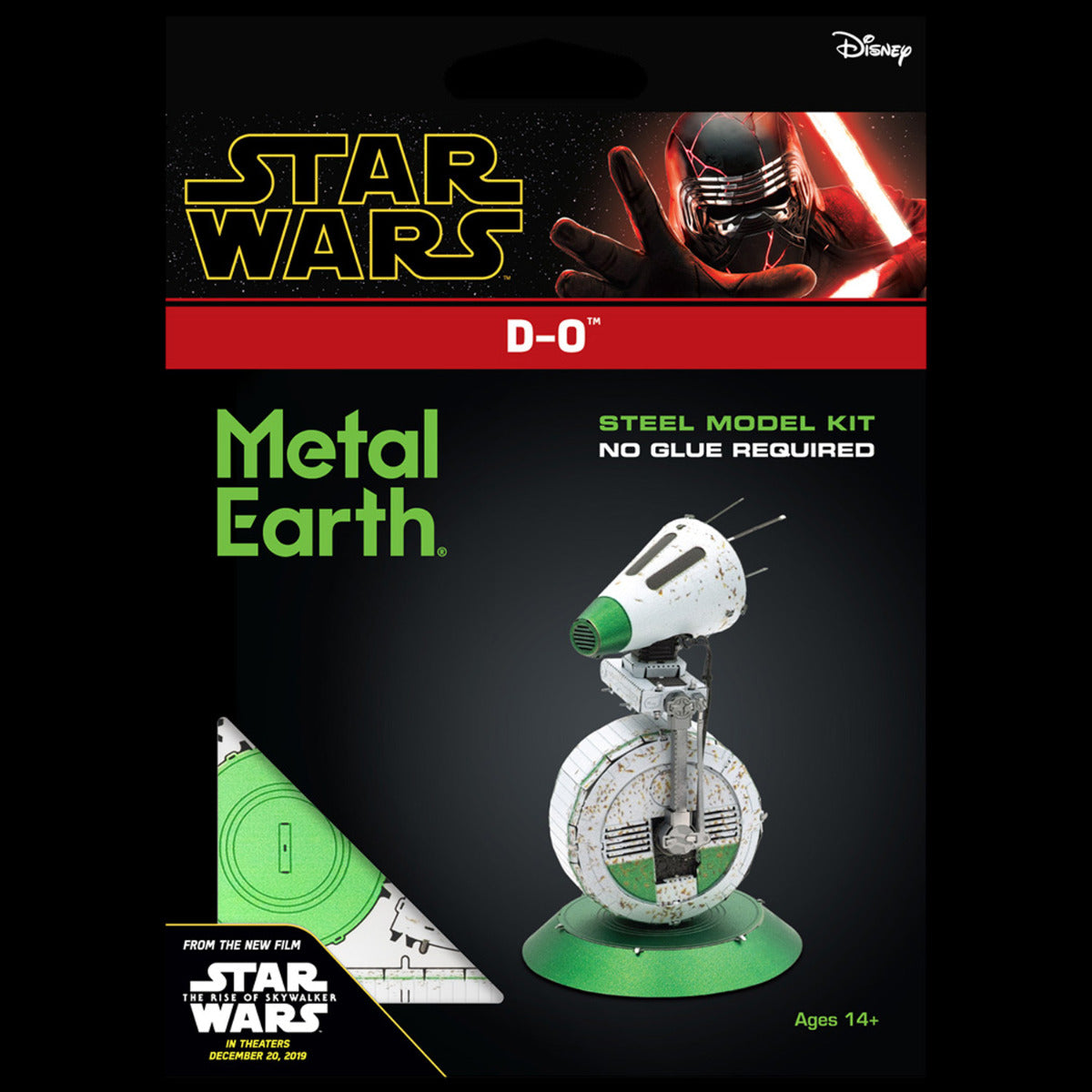 Metal Earth Metallbausätze MMS419 Star Wars “Der Aufstieg Skywalkers” D-O Metall Modell