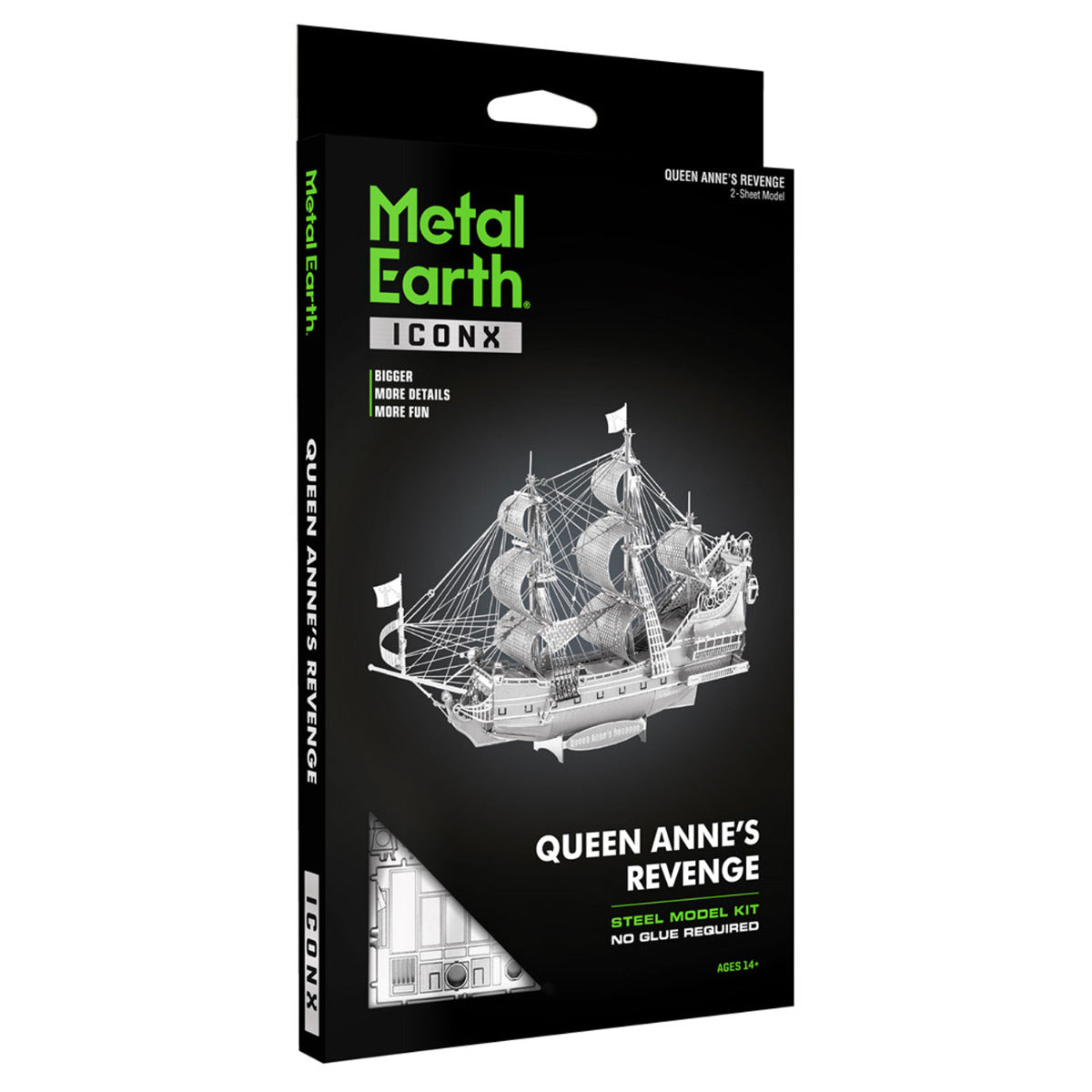 Metal Earth Metallbausätze ICX009 ICONX Queen Anne's Revenge Flaggschiff Metall Modell