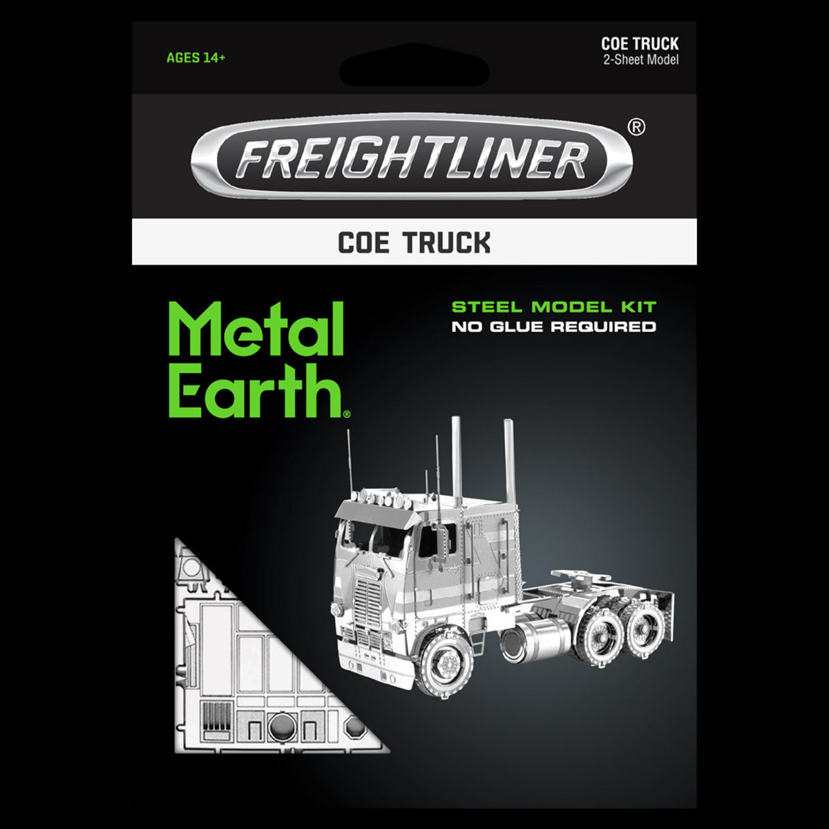 Metal Earth Metallbausätze MMS145 Freightliner COE Truck LKW Sattelschlepper Metall Modell