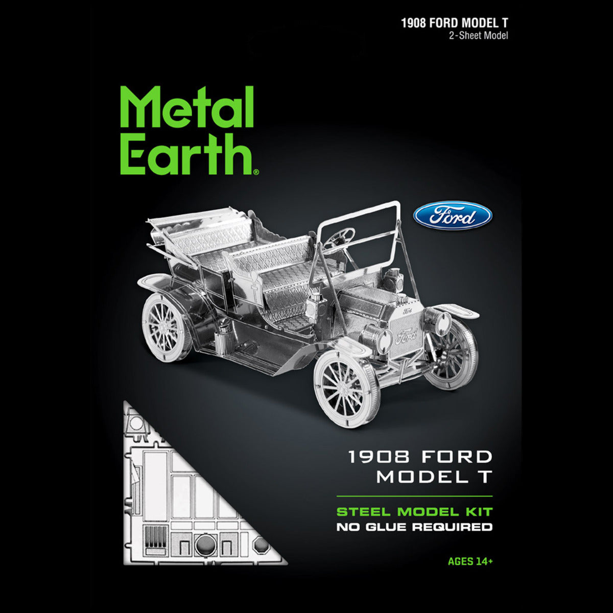 Metal Earth Metallbausätze MMS051 Ford 1908 Model T Automobil Metall Modell
