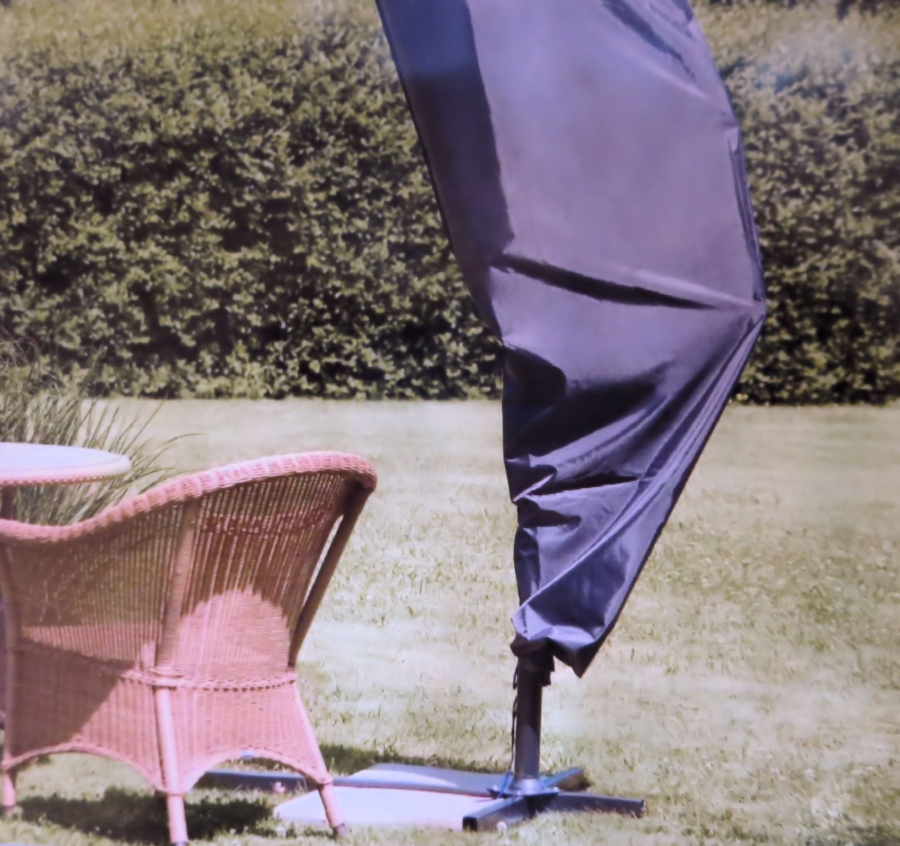 Schutzhülle für Ampelschirm Gartenmöbel Abdeckung Plane Schutzhaube für 200-400 cm Schirme