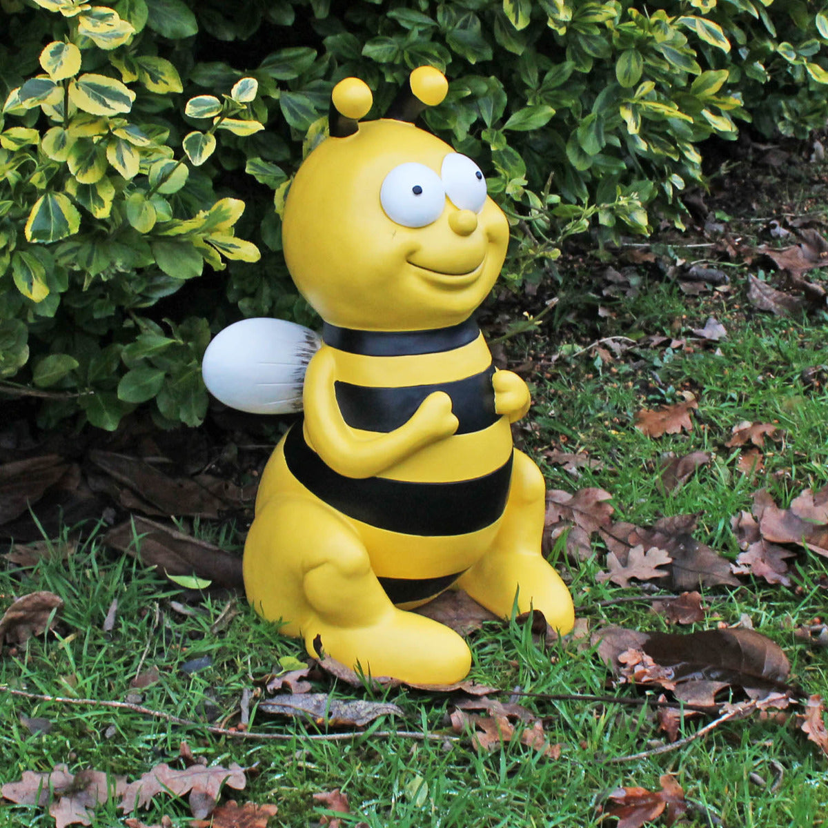 Bienen Figur sitzend 45 cm Bienen Deko Bienen groß Gartenfigur Biene